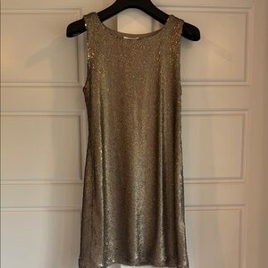 BB Dakota Gold Sequin Dress. New with Tags!